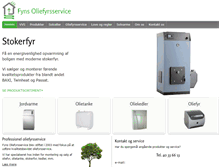 Tablet Screenshot of fyns-olie.dk
